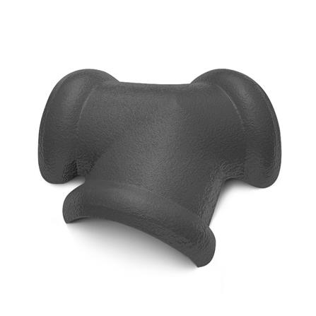 ครอบสันโค้ง 3 ทาง DURAONE ลอนเศรษฐี สีเทามงคล_0