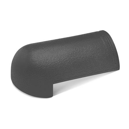 ครอบโค้งหางมน DURAONE ลอนเศรษฐี สีเทามงคล_0