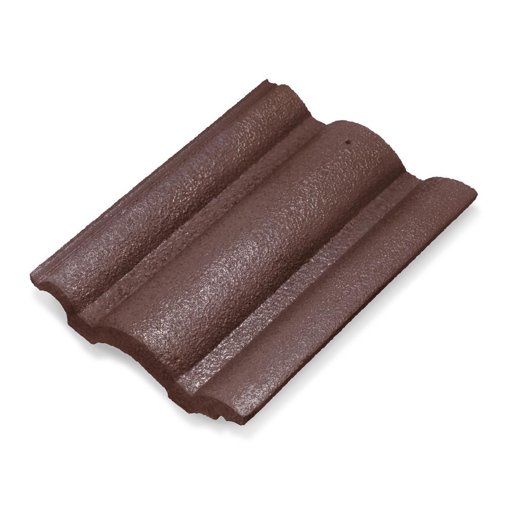 กระเบื้องหลังคาลอน DURAONE ลอนเศรษฐี 33x42 ซม. สีน้ำตาลสัมฤทธิ์