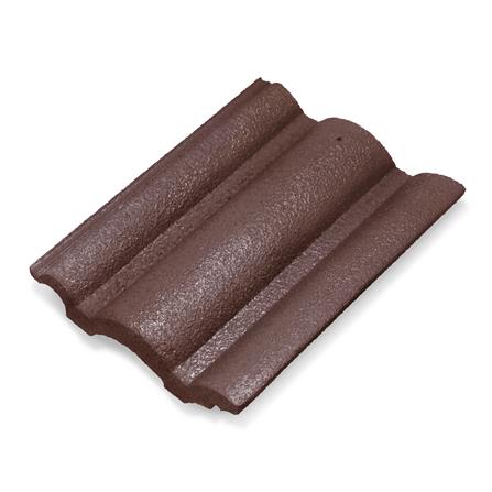 กระเบื้องหลังคาลอน DURAONE ลอนเศรษฐี 33x42 ซม. สีน้ำตาลสัมฤทธิ์_0