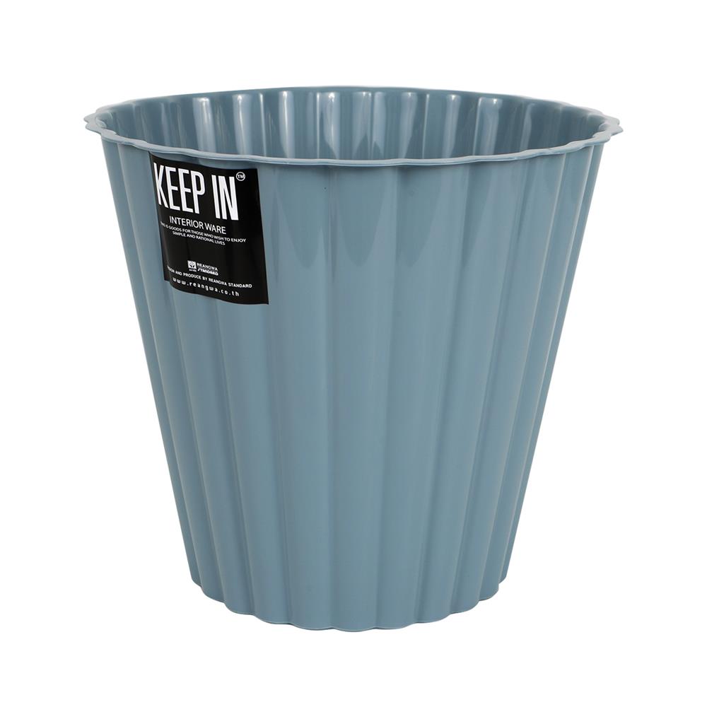 ถังผงลายจีบ ตรามือ(เรืองวา) 9.5 ลิตร