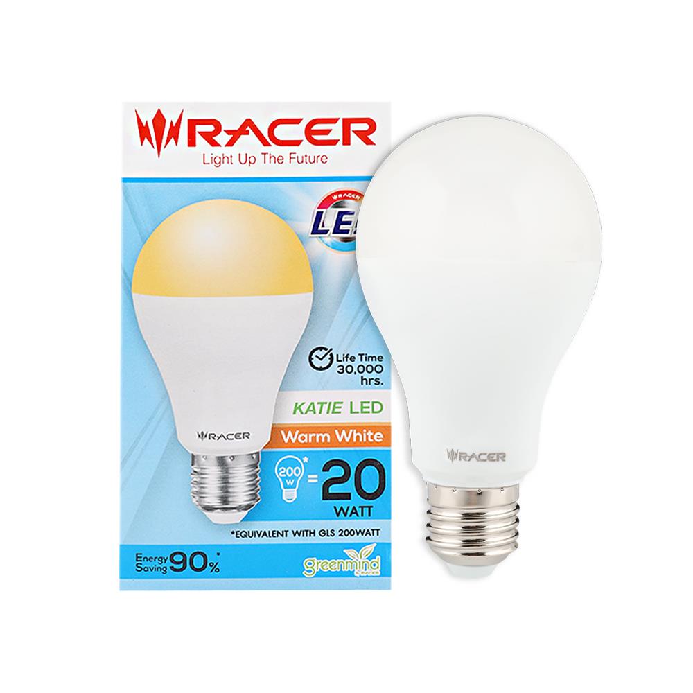 หลอด LED RACER A70 KATIE 20 วัตต์ WARMWHITE E27
