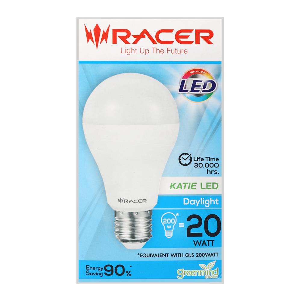 หลอด LED RACER A70 KATIE 20 วัตต์ DAYLIGHT E27