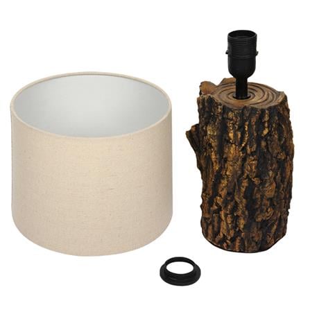 TABLE LAMP CARINI COUNTRY E4318 CREAM/BROWN