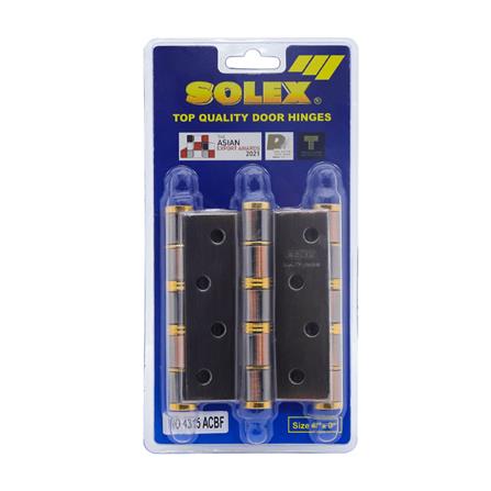 บานพับ 4X3 นิ้ว X 2 มม. SOLEX 4315 สีทองแดงรมดำ (แพ็ก 3 ชิ้น)_4
