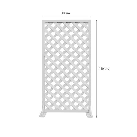 รั้วไม้ตั้งพื้น ME LIVING GARTENE 80x150 ซม. สีขาว_6