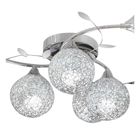 ไฟถาด CARINI 18618C-6CR อลูมิเนียม/โลหะ/สีเงิน 6หัว_1