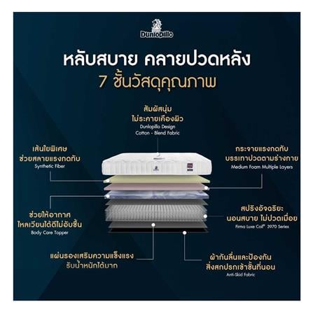 ที่นอน 3.5 ฟุต DUNLOPILLO TWILIGHT พร้อมหมอนหนุน 1 ชิ้น_5