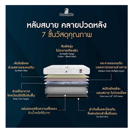 ที่นอน 5 ฟุต DUNLOPILLO TWILIGHT พร้อมหมอนหนุน 2 ชิ้น_5