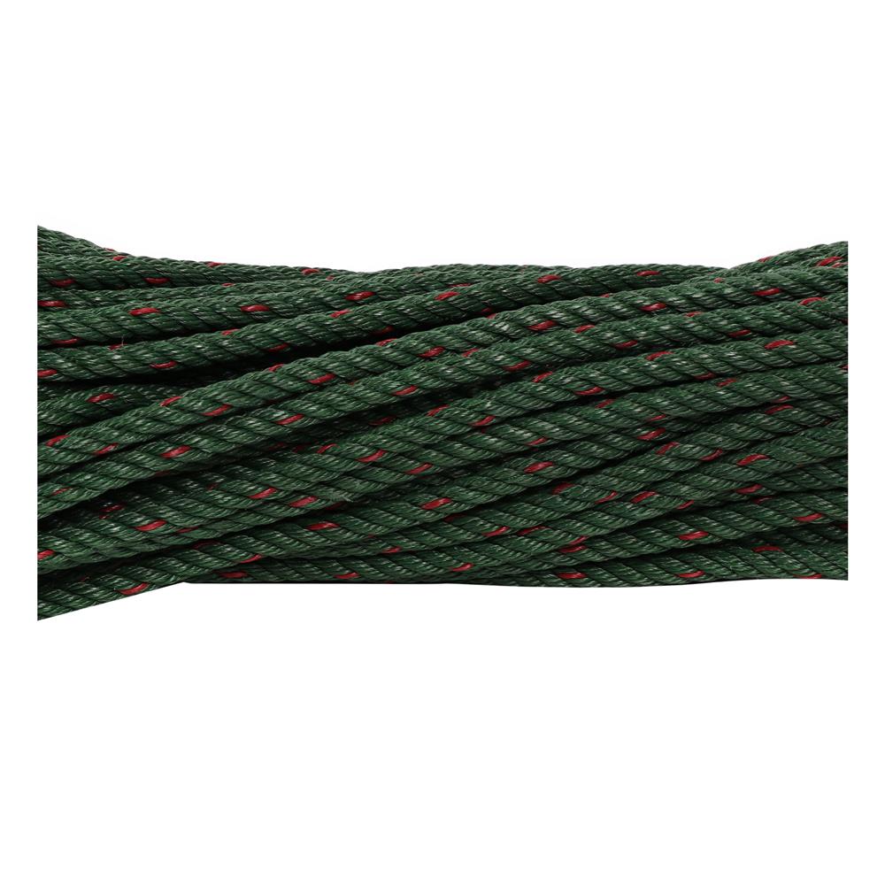 เชือกไนล่อน DEXZON 6 มม.x20 ม. สีเขียวขี้ม้า