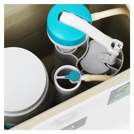 สุขภัณฑ์ 1 ชิ้น NASCO NC-8888S-WA 3/6 ลิตร สีขาว_6