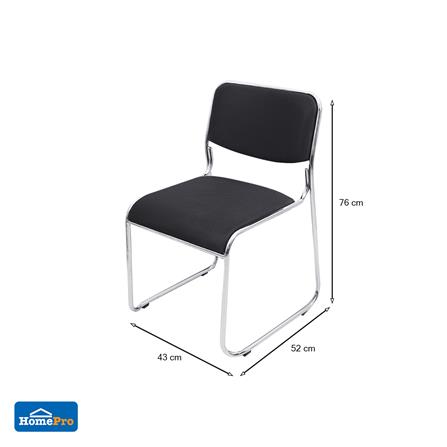 เก้าอี้รับรอง FURDINI MILANO สีดำ_8