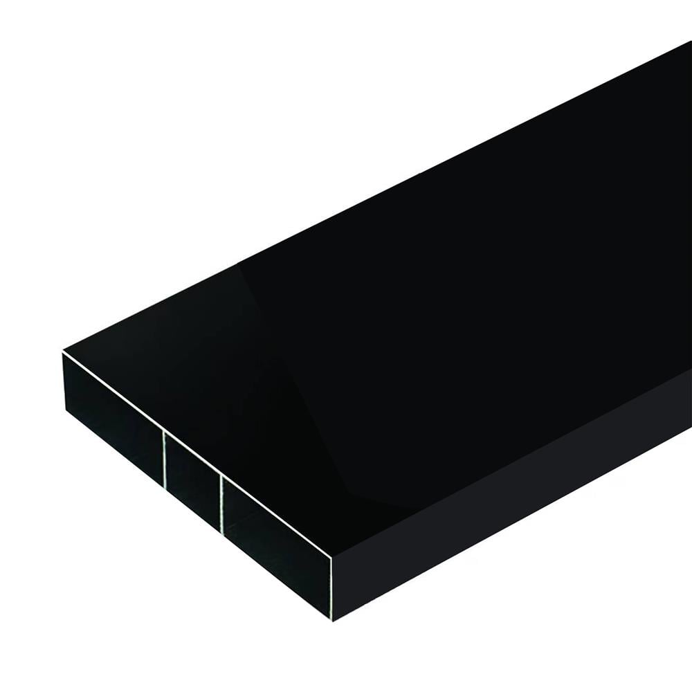 อะลูมิเนียมกล่อง MT 3/4 x 4 นิ้ว สีดำ