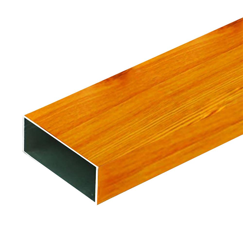 อะลูมิเนียมกล่อง MT 3/4 x 2 นิ้ว สีไม้จามจุรี