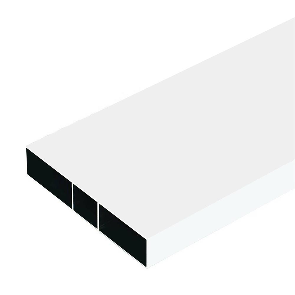 อะลูมิเนียมกล่อง MT 3/4 x 2 นิ้ว สีขาว