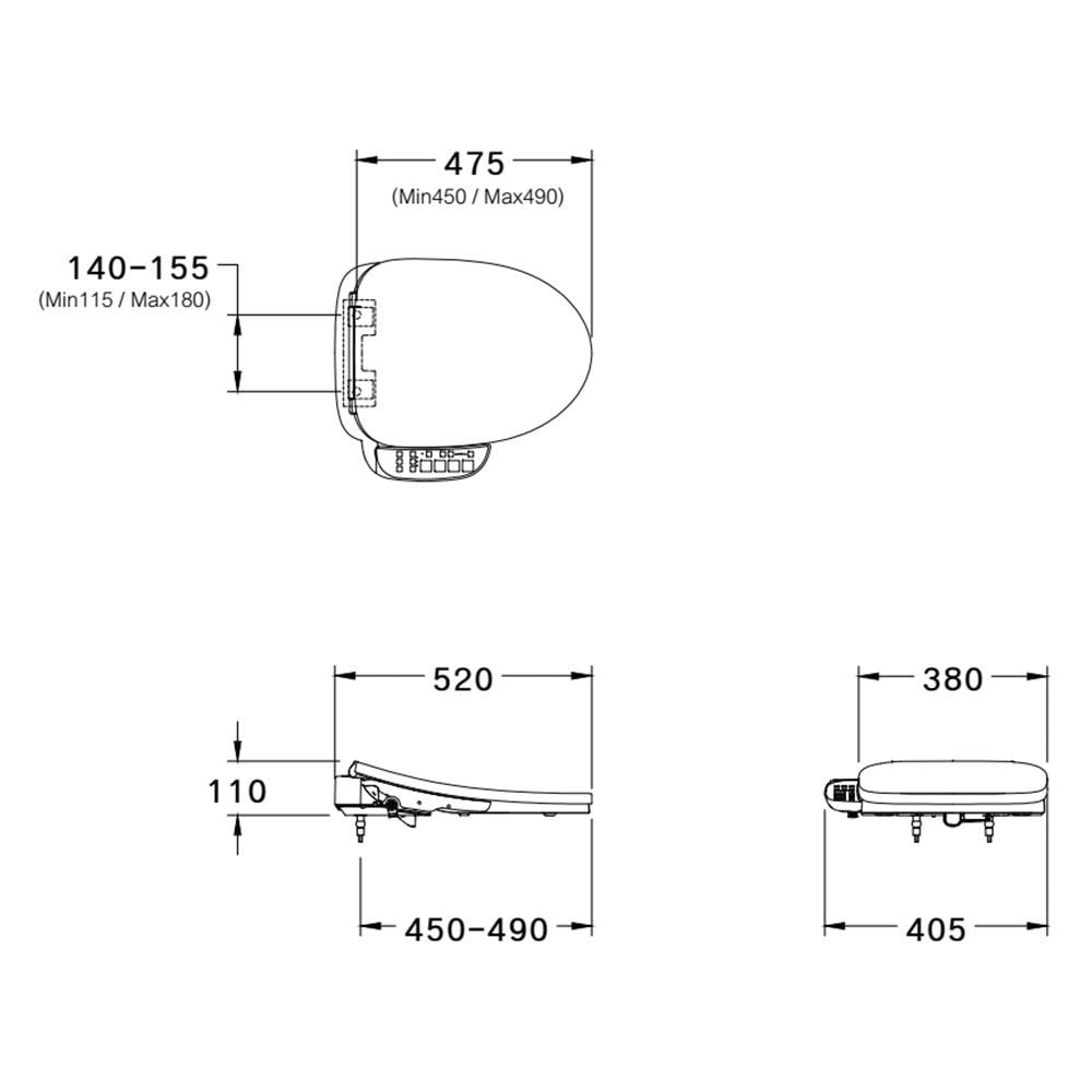 ฝารองนั่งอัตโนมัติ COTTO C9206