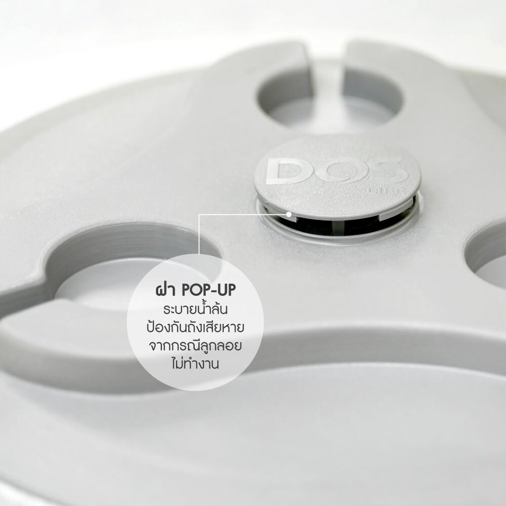 แท้งค์น้ำบนดิน DOS NATURA COMBAC NANO 500 ลิตร สีเทา