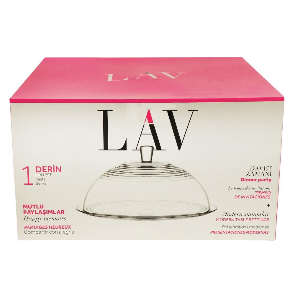 ที่วางเค้ก+ฝาแก้ว 13" LAV DERIN