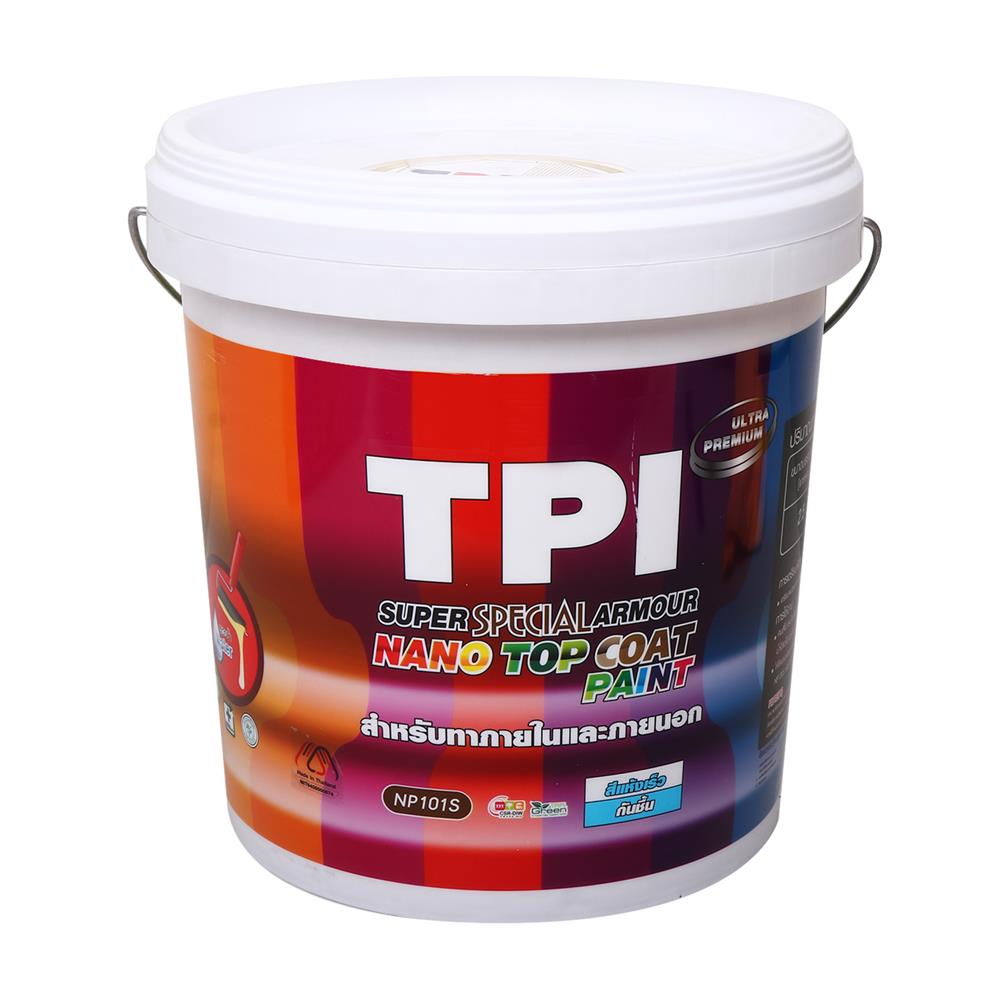 สีน้ำทาภายนอกและภายใน ชนิดกึ่งเงา TPI NANO SUPER SPECIAL ARMOUR BASE C สีขาว 2.5 แกลลอน