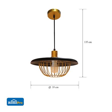 ไฟช่อ CARINI YJD321 1 หัว สีทอง/ดำ_3