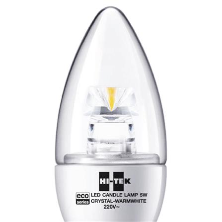 หลอด LED HI-TEK CANDLE CRYSTAL E14 5 วัตต์ WARMWHITE_1