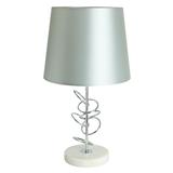 TABLE LAMP CARINI CLASSIC MT5148 SILVER/WHITE