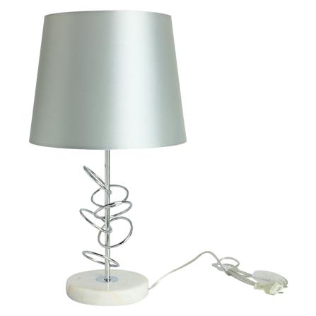 TABLE LAMP CARINI CLASSIC MT5148 SILVER/WHITE