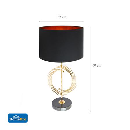 ไฟตั้งโต๊ะ CARINI CLASSIC MT5030 สีดำ/ทอง_4
