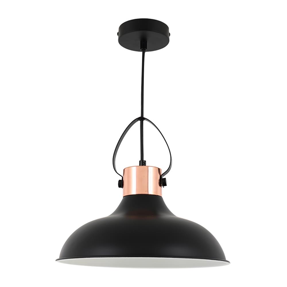 ไฟช่อ CARINI P180420-BLACK โลหะ MODERN สีดำ/ROSEGOLD 1 หัว