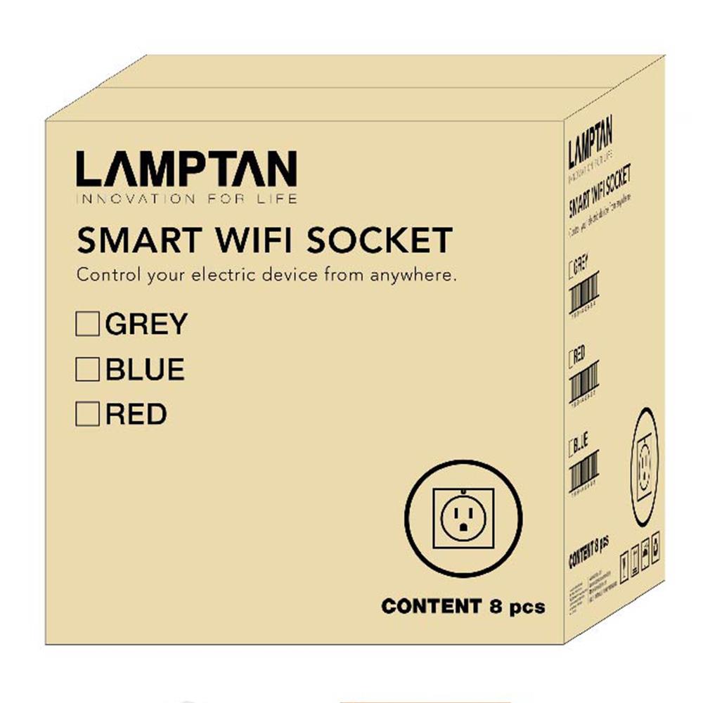 ปลั๊กไฟอัจฉริยะ IOT LAMPTAN WIFI SOCKET  สีขาว