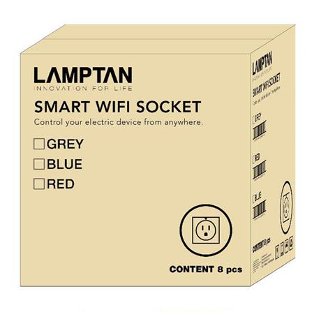 ปลั๊กไฟอัจฉริยะ IOT LAMPTAN WIFI SOCKET  สีขาว_1