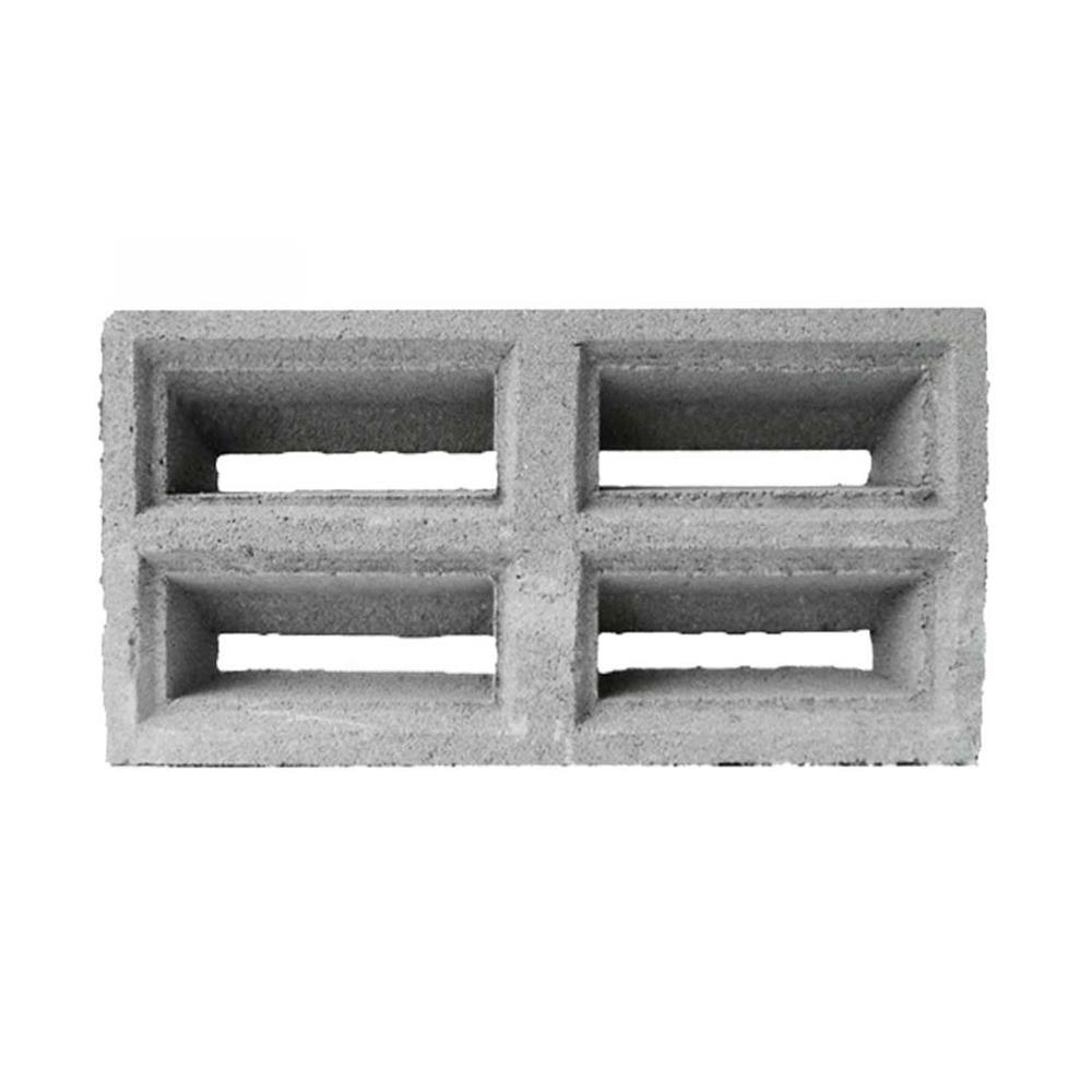 บล็อกช่องลม DSQUARE ลายสี่ช่องเหลี่ยม 19x39x7 ซม.