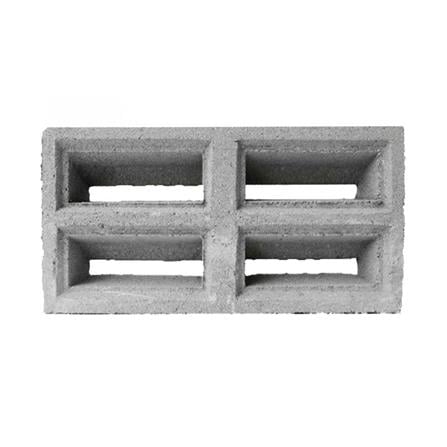 บล็อกช่องลม DSQUARE ลายสี่ช่องเหลี่ยม 19x39x7 ซม._0