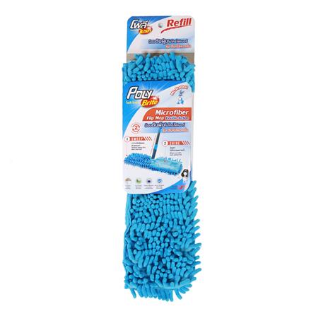 อะไหล่ม็อบไมโครไฟเบอร์ดันฝุ่น POLY-BRITE DOUBLE ACTION 17 นิ้ว สีฟ้า_0