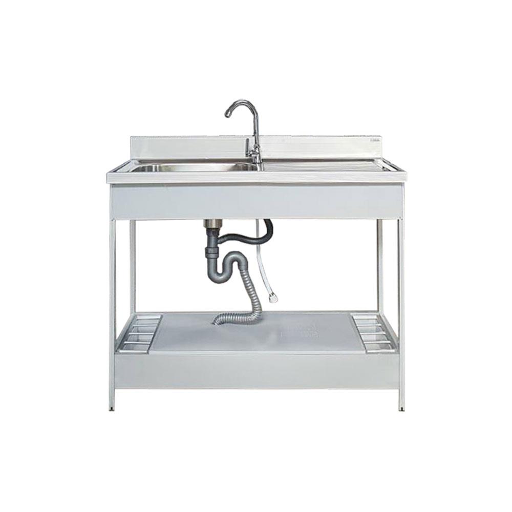 ซิงค์ขาตั้ง 1หลุม 1ที่พัก CABIN SIENA10055 สเตนเลส