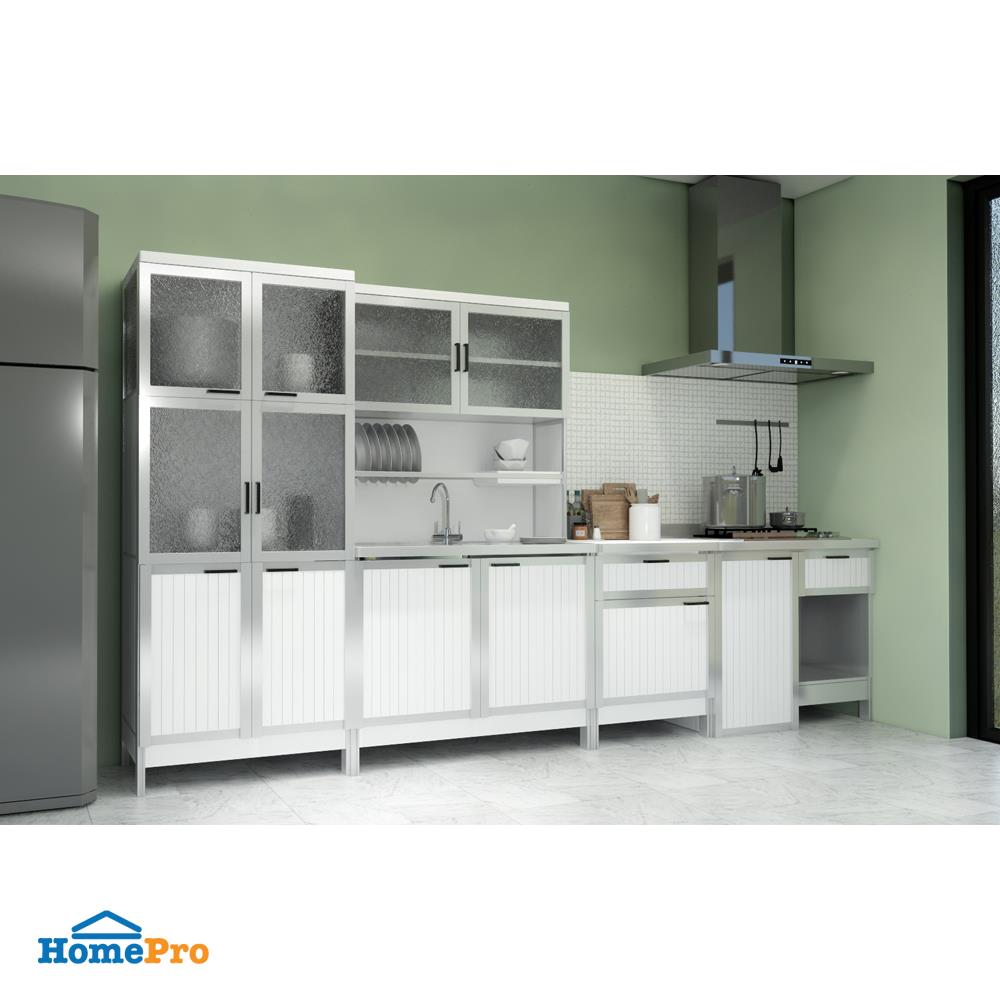 ครัวซิงค์สำเร็จรูป CABIN SIENA 100 ซม. สีขาว