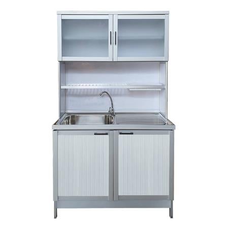 ครัวซิงค์สำเร็จรูป CABIN SIENA 100 ซม. สีขาว