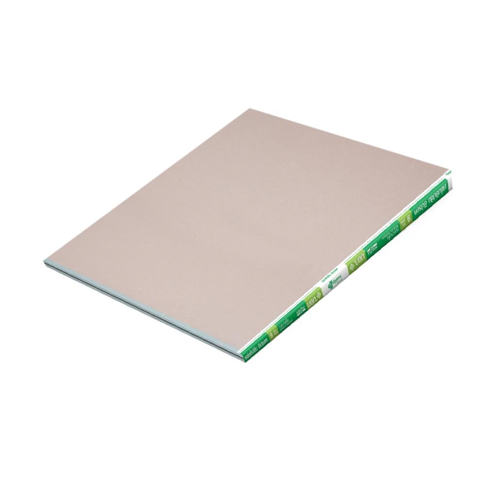 แผ่นยิปซั่ม GYPROC ชนิดทนชื้น ขอบเรียบ SE 9 มม. 120X240 ซม.