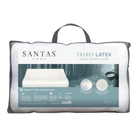 LATEX PILLOW SANTAS JUNIOR CONTOUR 11X19&rdquo; WHITE