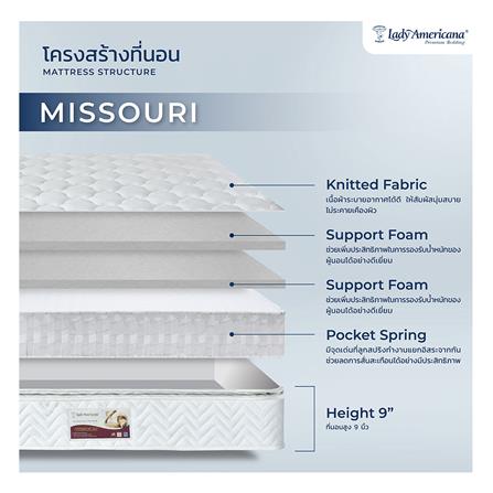 ที่นอน 3.5 ฟุต LADY AMERICANA MISSOURI_1