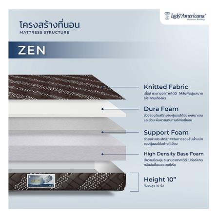 ที่นอน 5 ฟุต LADY AMERICANA ZEN พร้อมชุดเครื่องนอน 11 ชิ้น_1