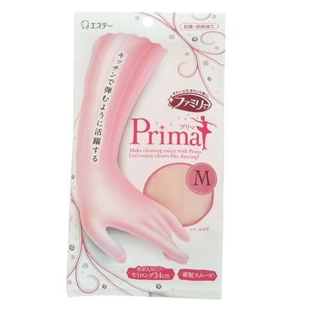 PVC GLOVES SHALDAN PRIMA SIZE M PINK