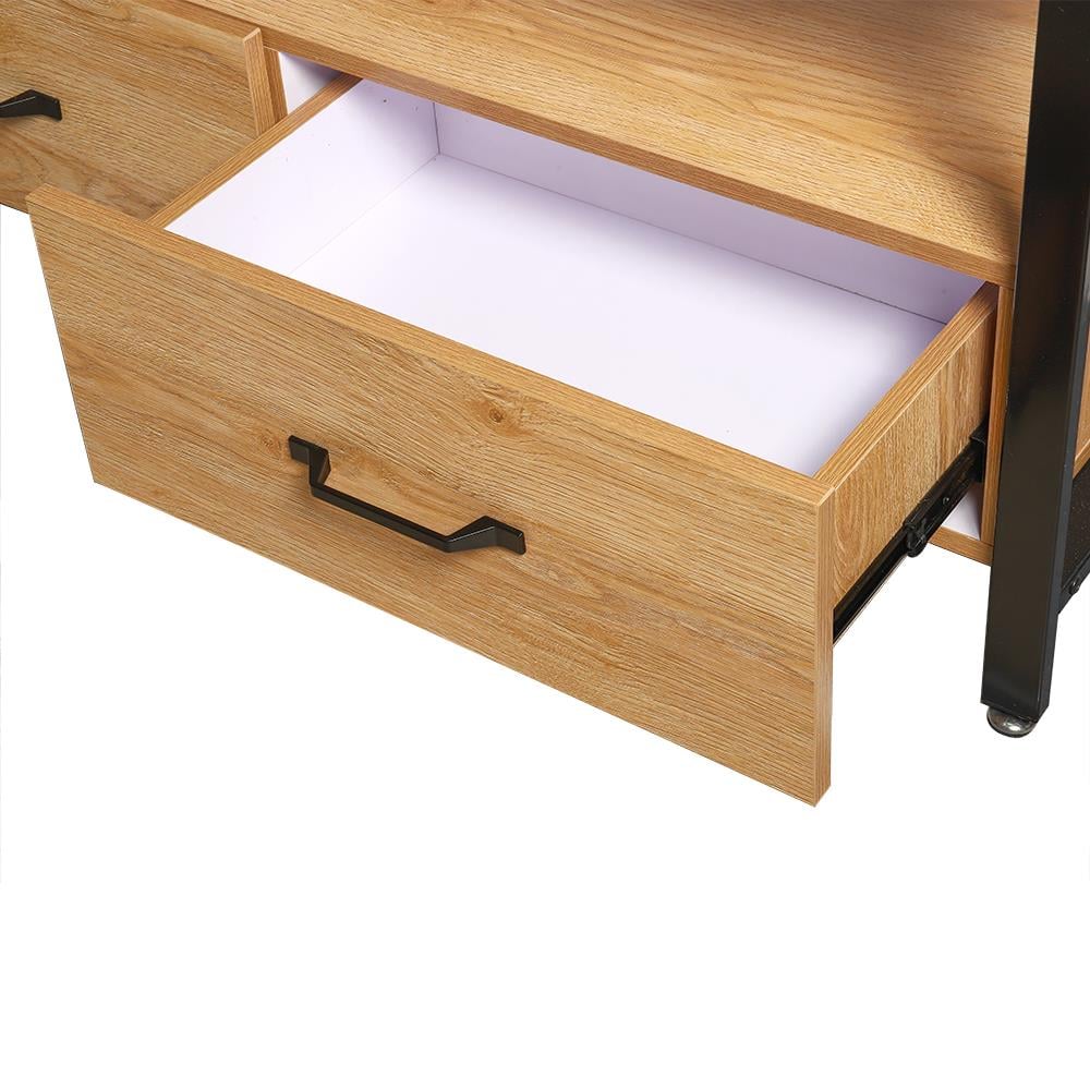 ตู้วางทีวี FURDINI PLANK 120 ซม. สีน้ำตาล/ดำ