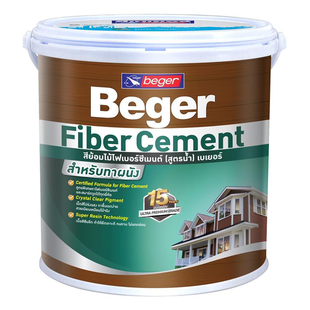 สีทาไม้ฝาไฟเบอร์ซีเมนต์ ชนิดเงา BEGER REDWOOD 1 แกลลอน