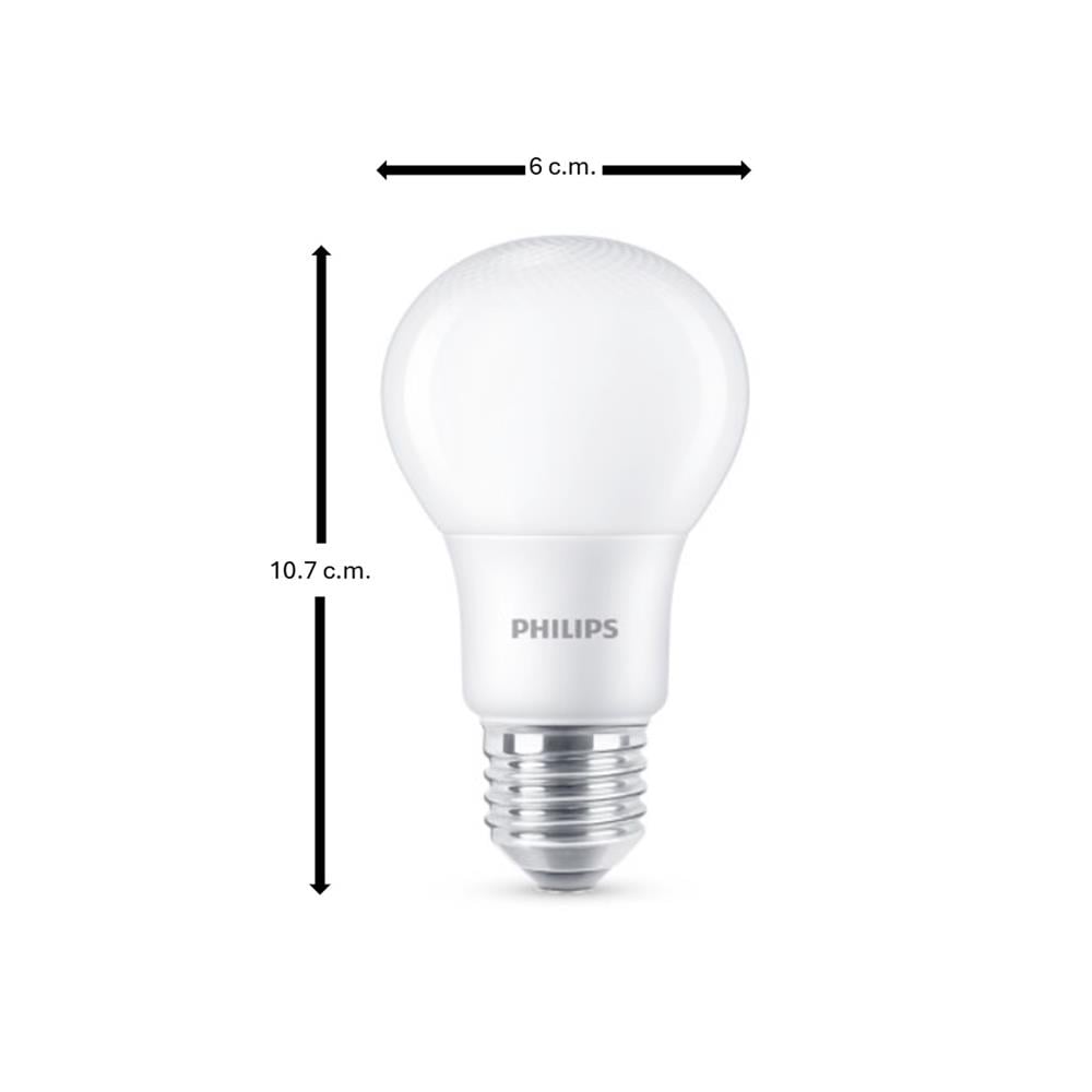 หลอด LED PHILIPS A60 8 วัตต์ COOL WHITE E27