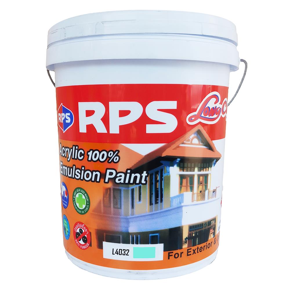 สีน้ำทาภายนอก ชนิดเนียน RPS LONGCOAT L4032 5 แกลลอน