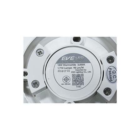 ดาวน์ไลท์ LED EVE LED571785 18 วัตต์ WARMWHITE สีขาว 6 นิ้ว_4
