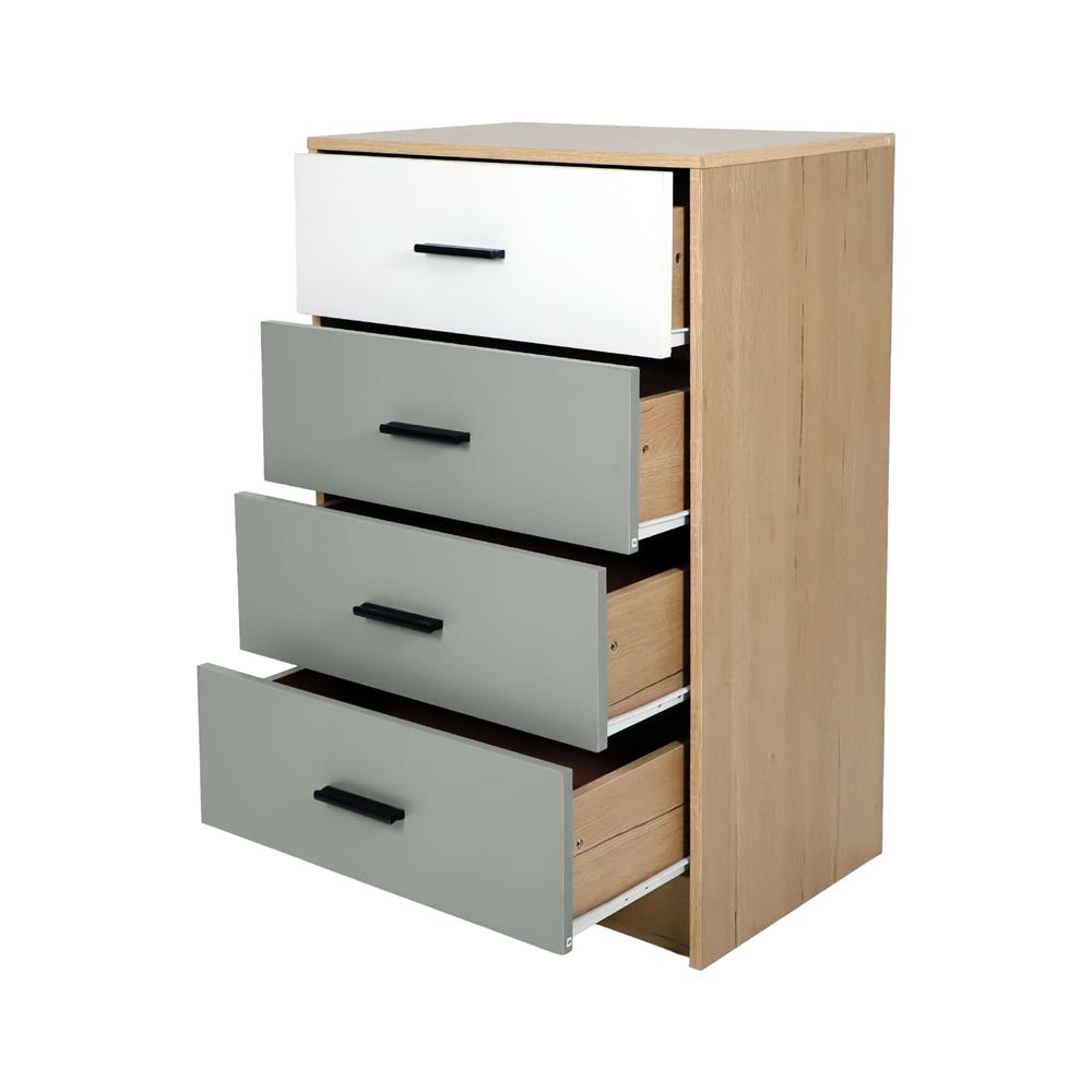 ตู้ 4 ลิ้นชัก ME LIVING JUSPER สีขาว/เทา