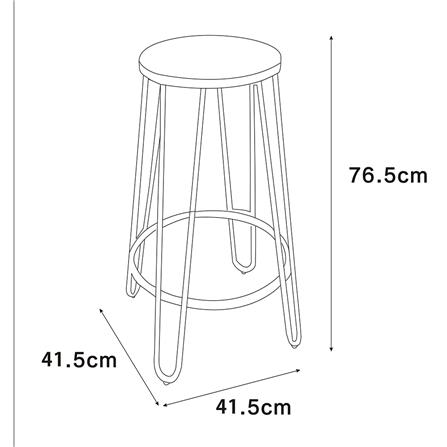 เก้าอี้บาร์ FURDINI COLE สีวอลนัท_10