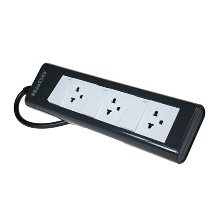 รางปลั๊กไฟ 3ช่อง 3สวิตซ์ HACO EPN-3S3EB/3 16A 3 ม._2